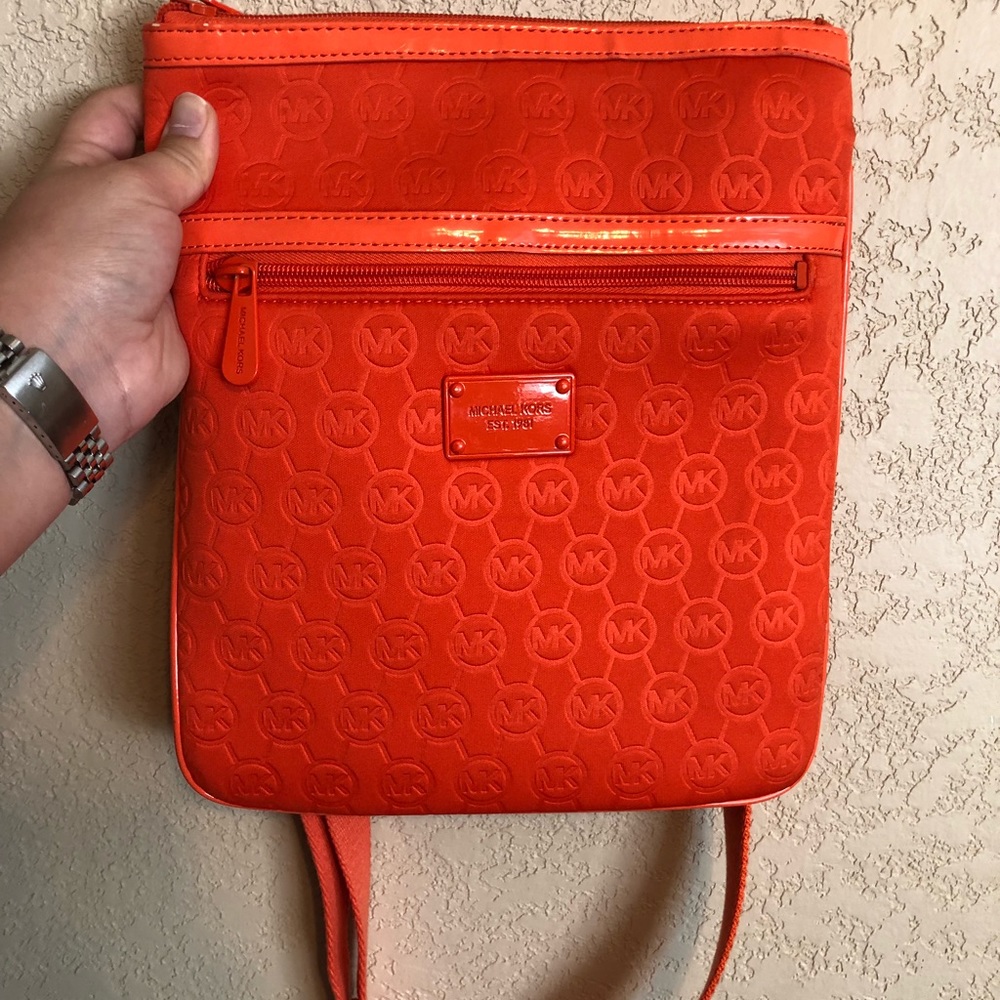 Michael Kors Orange Crossbody Purse